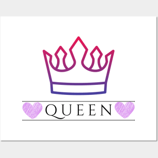 Queen purple, Queen pink, Queen Posters and Art